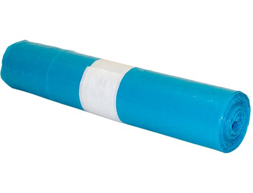 Saco de lixo industrial azul 70x90cm galga 110 rolo de 10 unidades , Branca , 59930 , 59930
